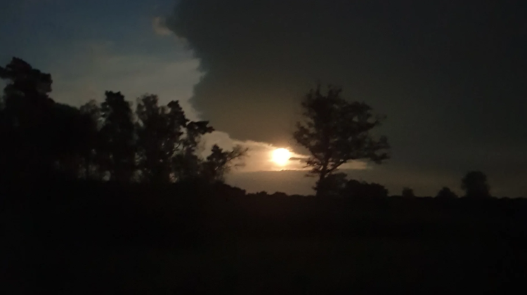 Totale maansverduistering vanaf de Gorsselse Heide