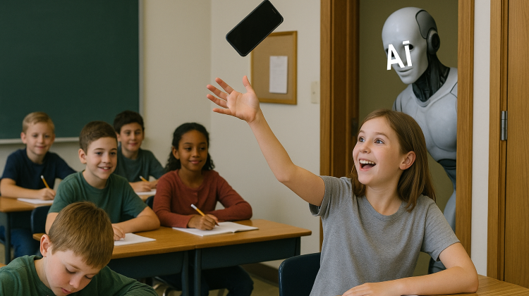 Mobiel uit, aandacht aan – en hoe AI stilletjes de klas binnenloopt