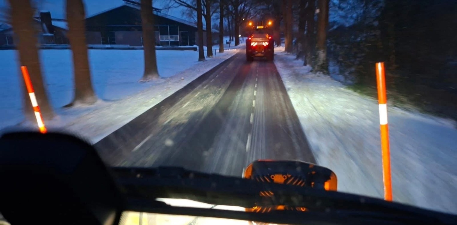 Waardering voor strooiploegen in winterse omstandigheden