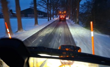Waardering voor strooiploegen in winterse omstandigheden