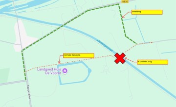 Brug Binnenweg in Almen wordt vervangen – omleiding voor fietsers
