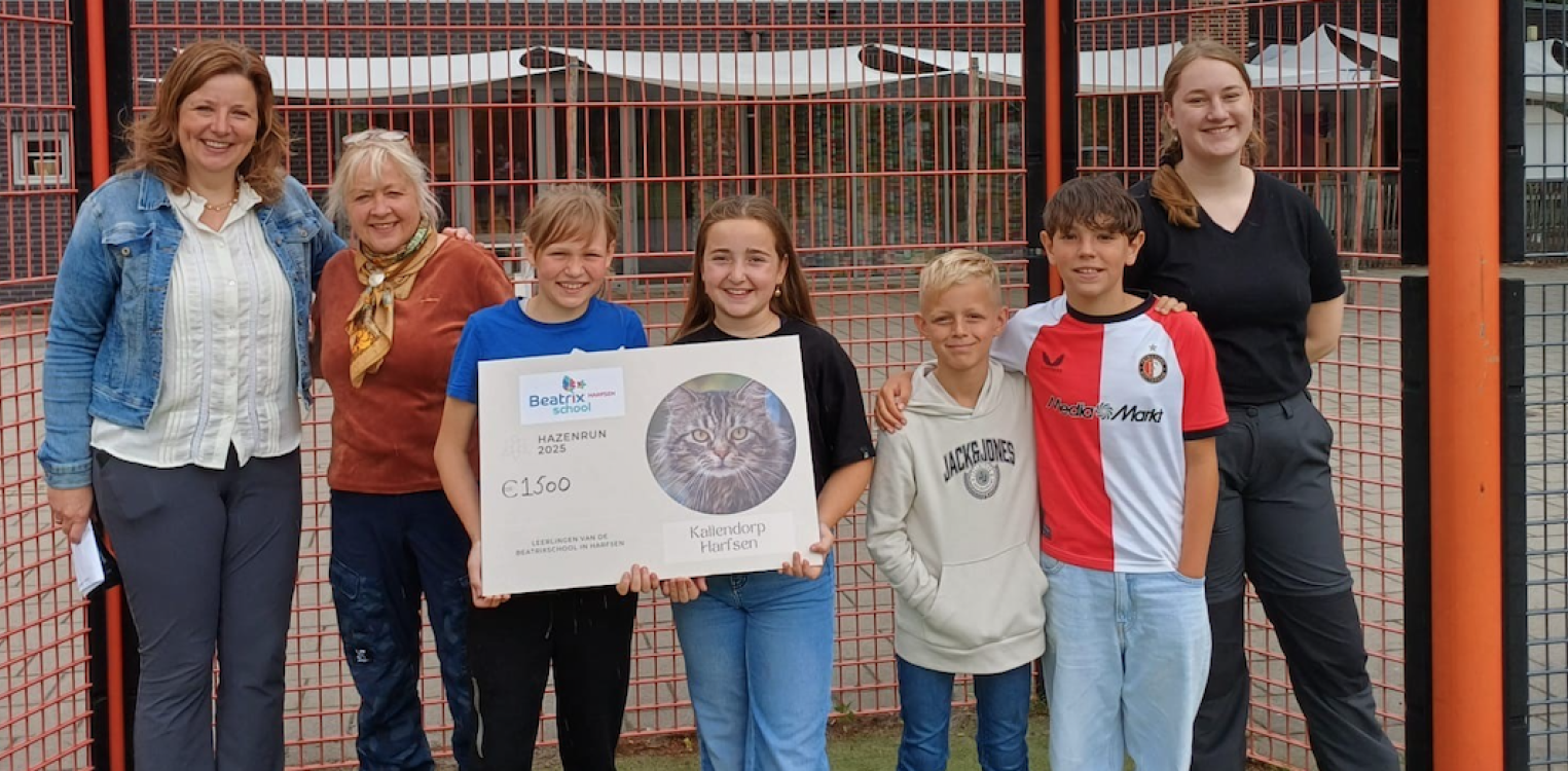 Opbrengst Hazenrun Beatrixschool voor Kattendorp Harfsen