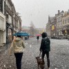 Eerste sneeuw van het seizoen in de regio zorgt voor winterlandschap