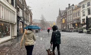 Eerste sneeuw van het seizoen in de regio zorgt voor winterlandschap