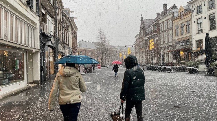 Eerste sneeuw van het seizoen in de regio zorgt voor winterlandschap