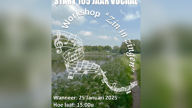 Koor Vocaal Almen viert 105-jarig bestaan met zangworkshop ‘Zin in zingen’