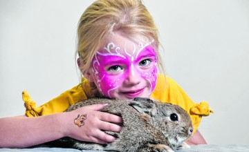 Jeugdkleindierenshow in Olympisch sfeer