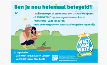 Lever je tuintegel in voor een gratis tuinplant op zaterdag 20 september in Lochem en Eefde