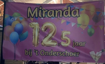 Miranda 12,5 jaar in dienst bij ’t Onderschoer in Barchem