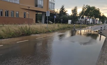 Lekkage aan de Hanzeweg in Lochem