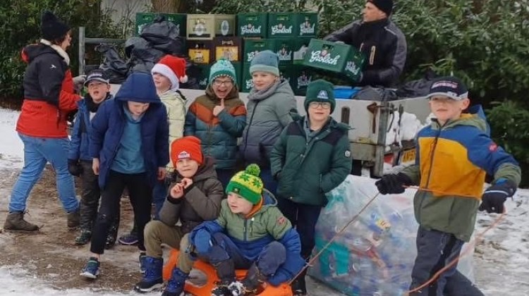 Flessenactie 2026 SVBV ondanks sneeuw een succes