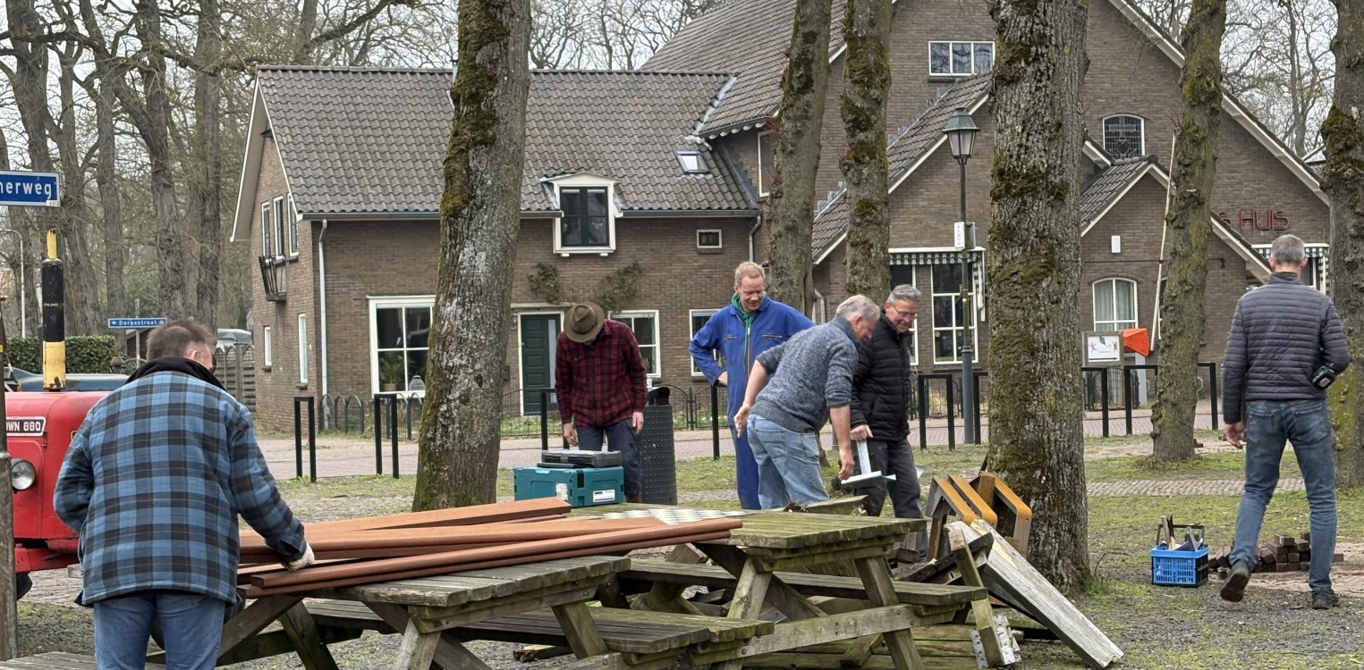 Het wordt goed zitten op het dorpsplein in Almen