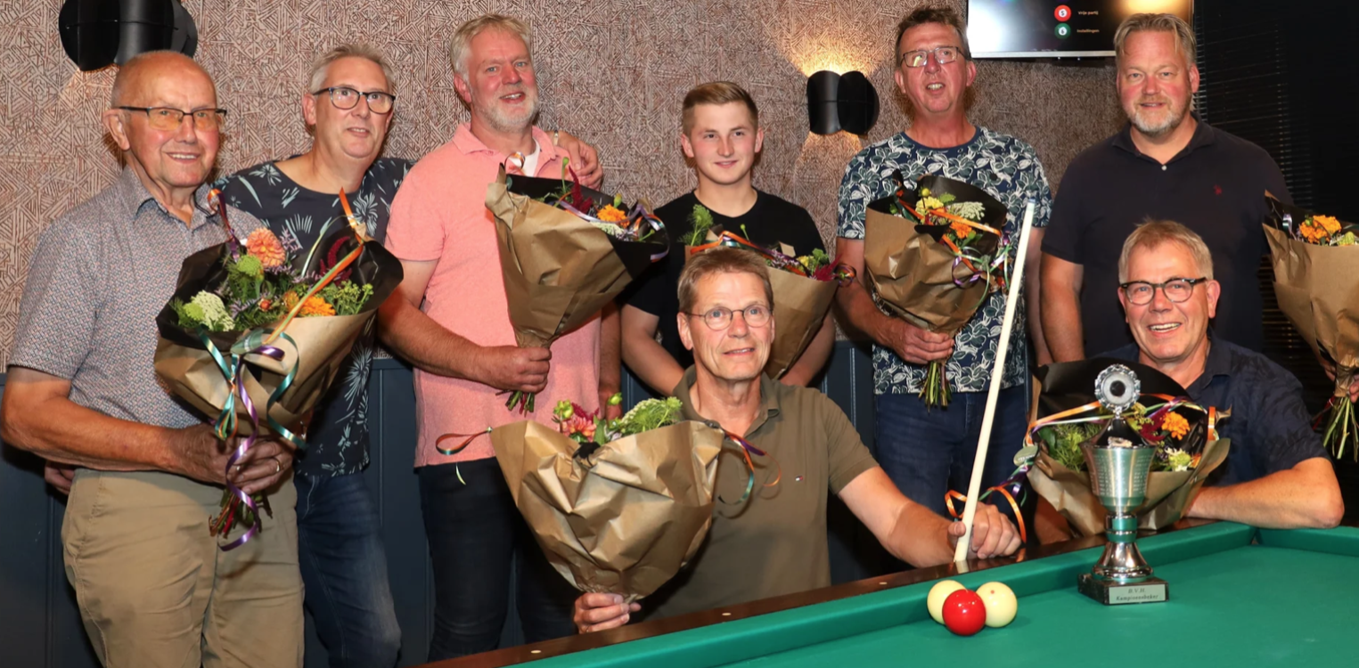 Antoon Varenbrink pakt de titel bij Harfsense biljart