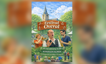 Muzikaal en literair ommetje door Almen tijdens Festival Overal