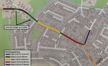 Werkzaamheden middenspanningsnet Deventerweg centrum Laren