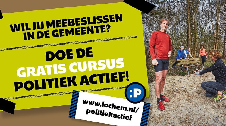 Gratis cursus Politiek Actief voor de gemeente Lochem