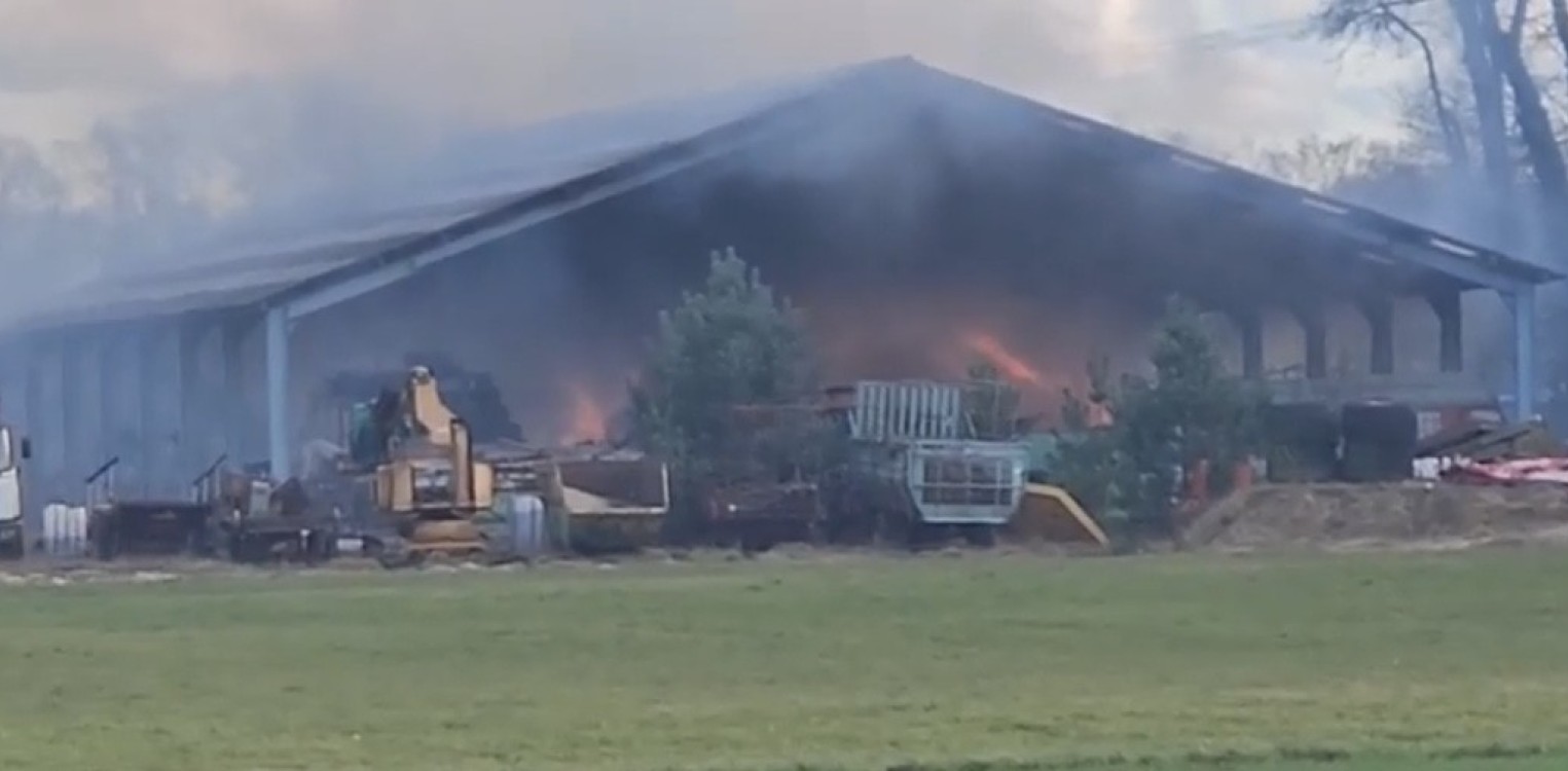 Grote brand aan de Bouwdijk bij Lochem