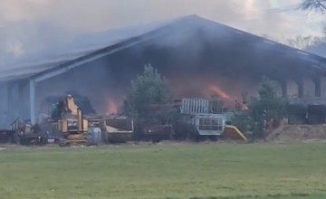 Grote brand aan de Bouwdijk bij Lochem