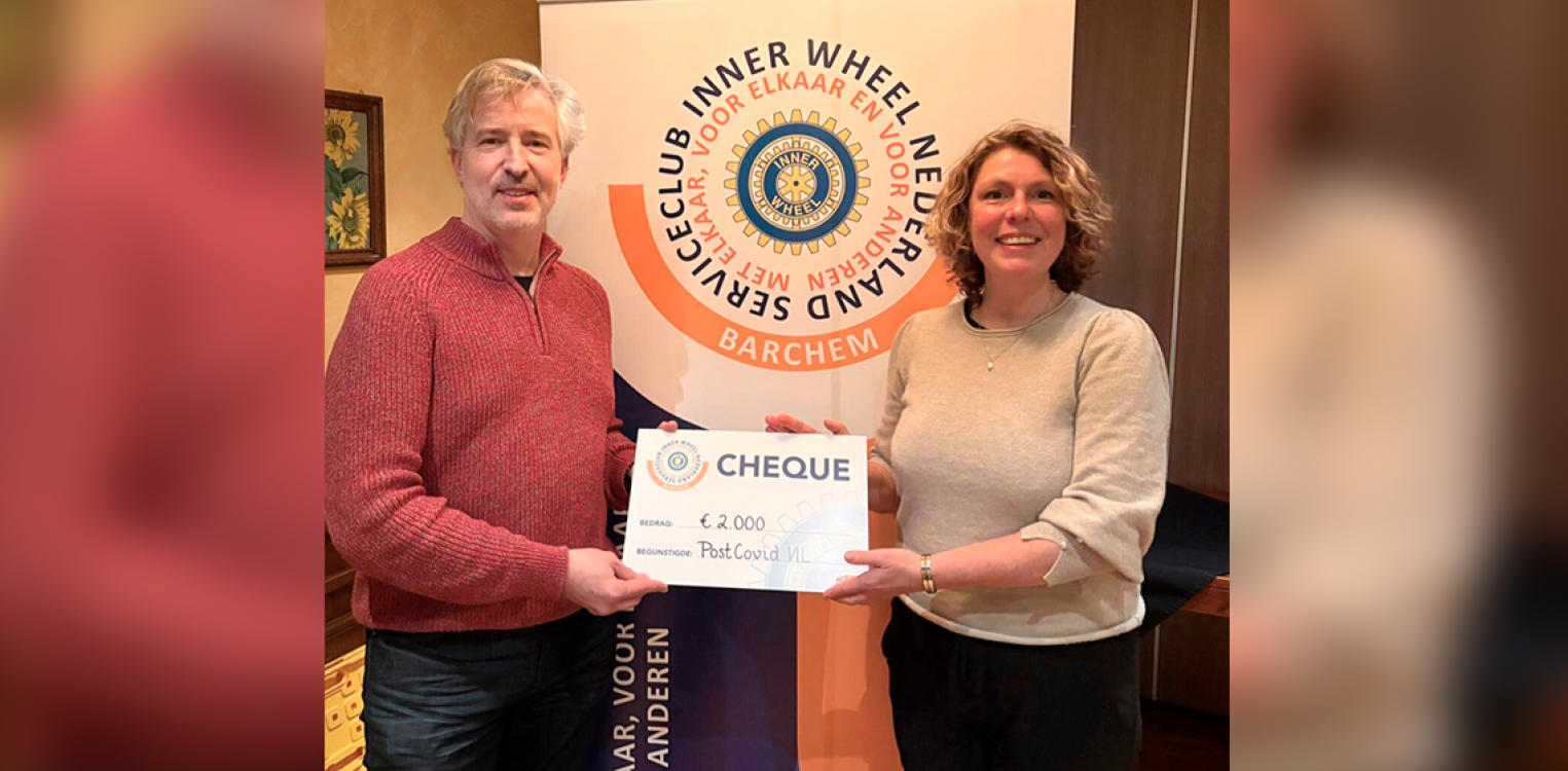 Inner Wheel Barchem overhandigt cheque aan PostCovid NL