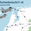 Afscheidsvlucht F-16 ook boven gemeente Lochem