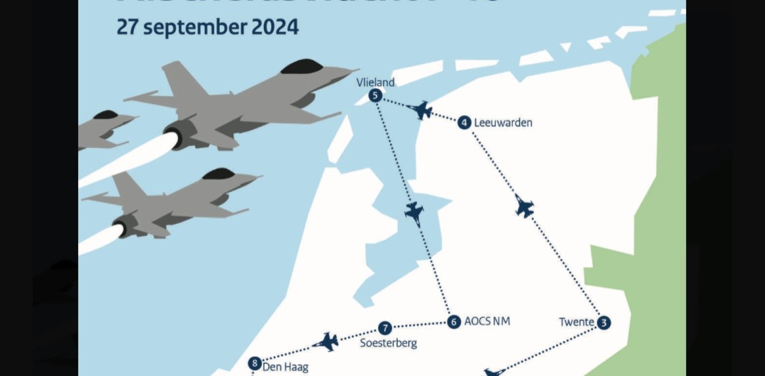 Afscheidsvlucht F-16 ook boven gemeente Lochem