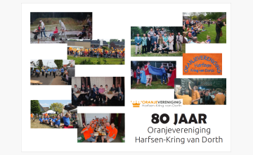 Oranjevereniging Harfsen – Kring van Dorth viert 80-jarig jubileum met feestweekend