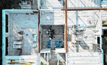 Leerlingen nemen kijkje in hun toekomstige schoolgebouw