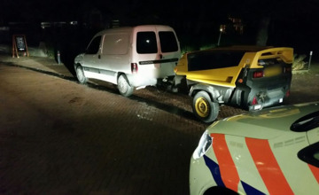 Compressordief op heterdaad aangehouden