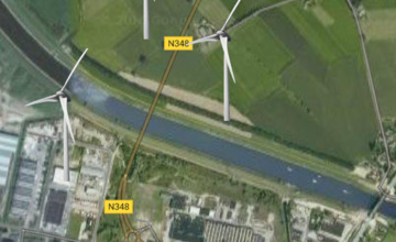 Waar komen de windmolens in Zutphen? 