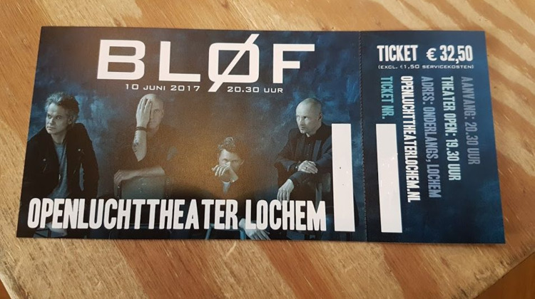 Voorverkoop 2de concert BLOF start zaterdag