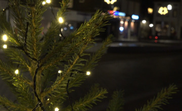 Sfeer in de binnenstad tijdens Winterspektakel