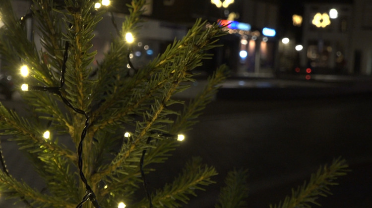 Sfeer in de binnenstad tijdens Winterspektakel