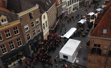 Drukte tijdens het Winterspektakel in Zutphense binnenstad