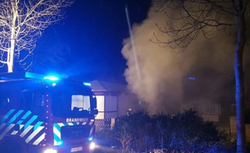 Woonwagen Vijverpad Warnsveld uitgebrand 
