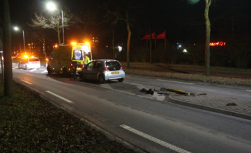 Automobilist ziet wegbewijzering over het hoofd