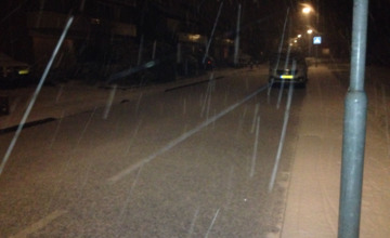 Gladheid op de wegen door (natte) sneeuw of ijzel