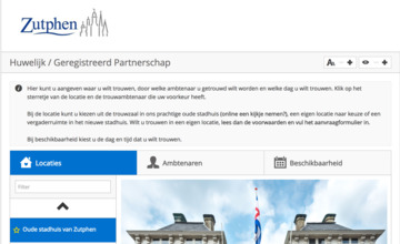 Gemeente Zutphen digitaliseert: huwelijksaangifte ook online