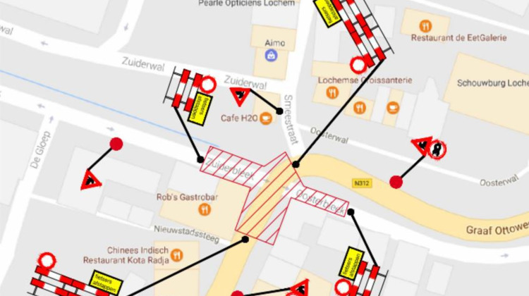 Kruispunt Nieuwstad twee weken lang afgesloten