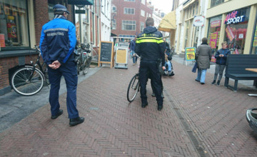 Politie streng op fietsers in voetgangersgebied 