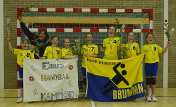 Team van Handbalvereniging Brummen kampioen