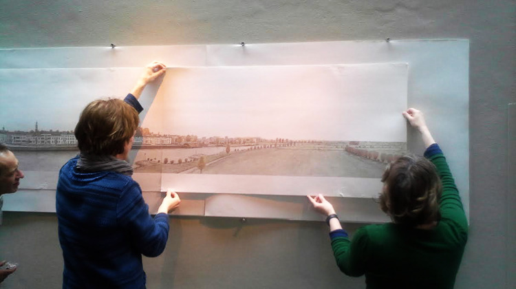 Pentekenaar Henk Bouwman blijft werken aan zijn panorama van Zutphen