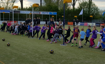 Clinic bij KVZ groot spektakel voor jeugdkorfballers uit de hele regio