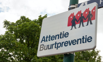 Anti-inbrekersbord gestolen