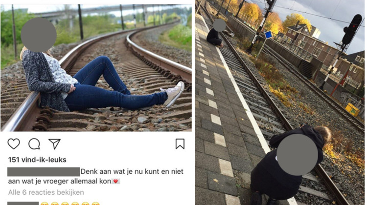 Een selfie op het spoor? 'Doe het niet!'