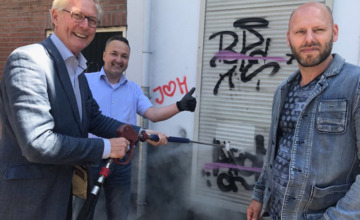 Ondernemers maken samen met gemeente Zutphen de binnenstad graffiti-vrij