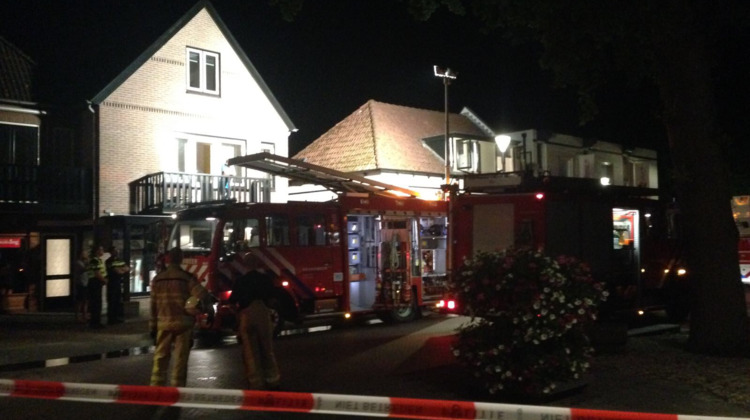 Dak opengebroken bij uitslaande brand restaurant Gorssel