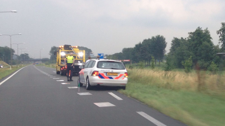 Eenzijdig ongeval Nieuwe IJsselbrug Zutphen