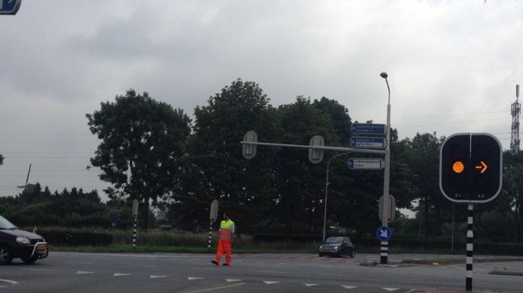 Verkeerslichten Den Elterweg Zutphen urenlang kapot
