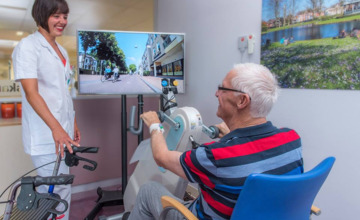 Patiënten Gelre Ziekenhuis kunnen virtuele fietstocht door de stad maken