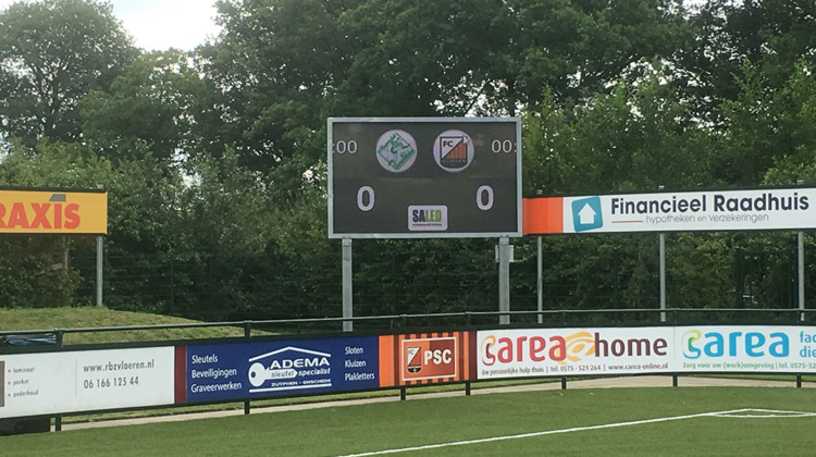 FC Zutphen moderniseert met LED-scherm